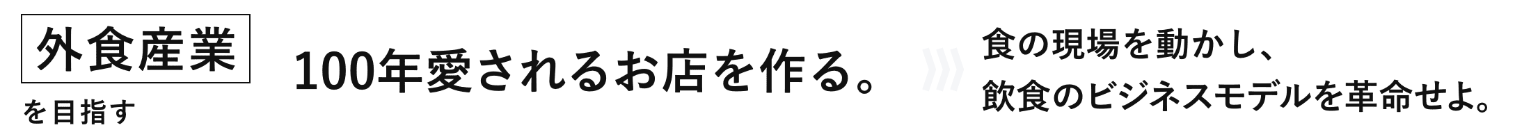 外食産業を目指す